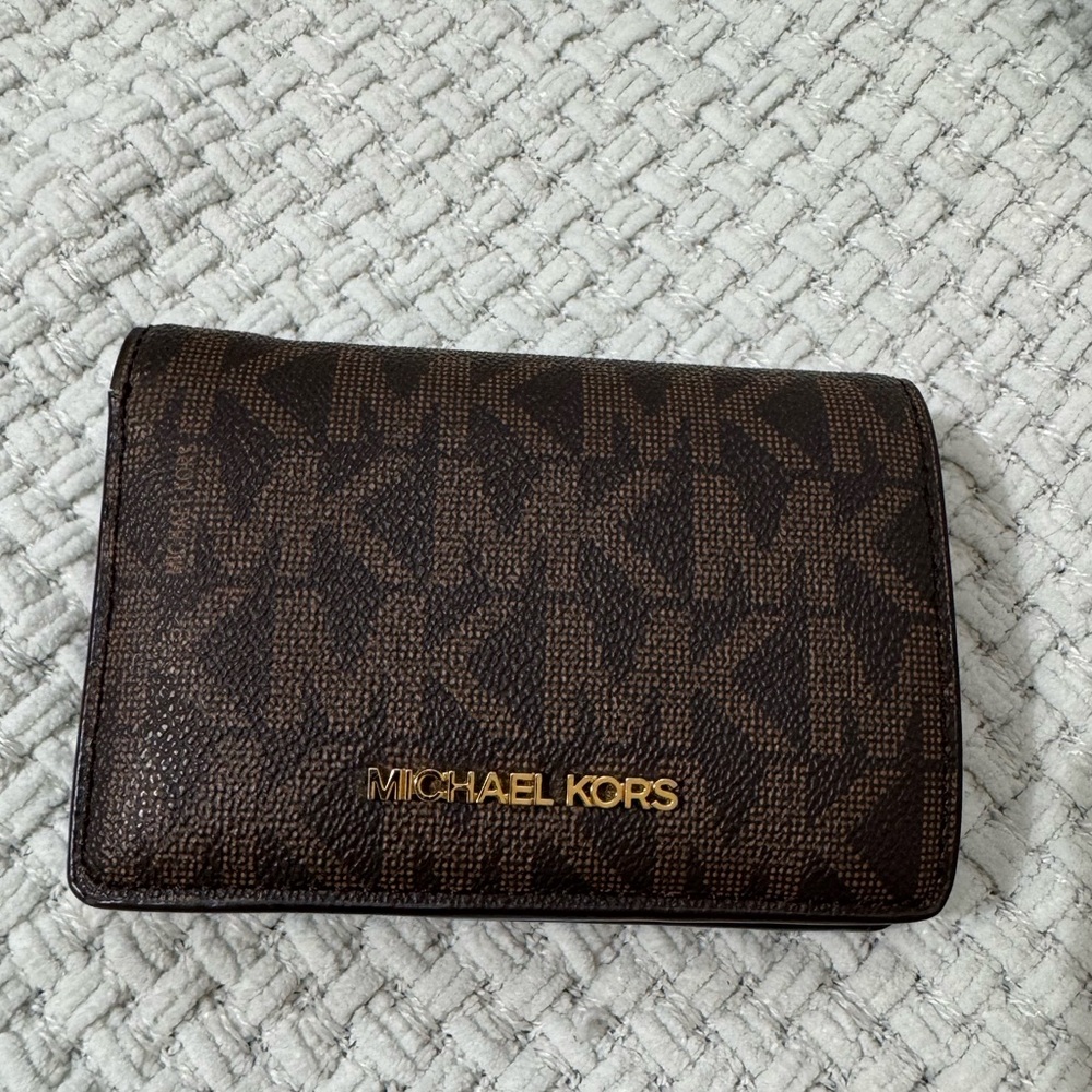 Michael Kors Dark Brown Signature Wallet